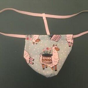 Mens ALPACA Mammal Gstring Thong Male Sexy Underwear
